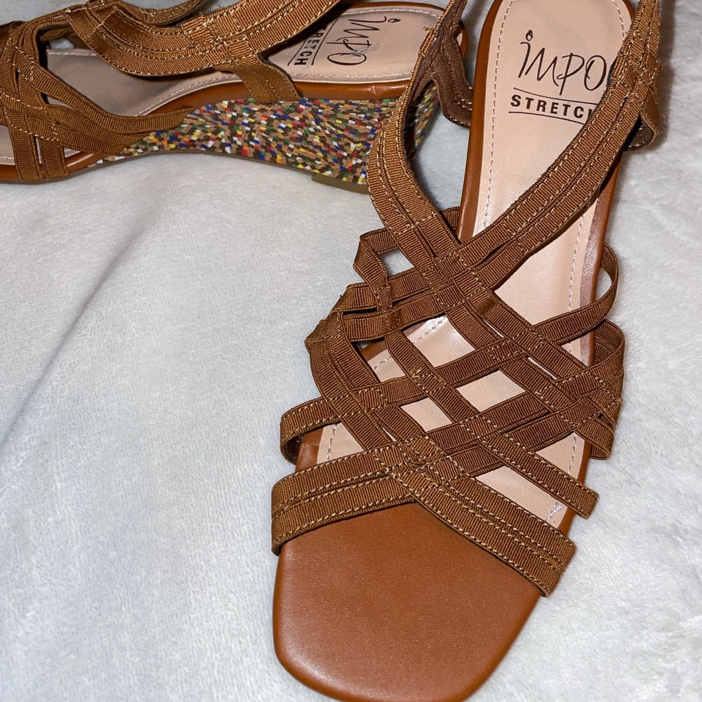 Impo Womens Stretch Memory Foam Sandal